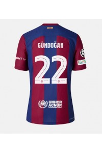 Fotbalové Dres Barcelona Ilkay Gundogan #22 Domácí Oblečení 2023-24 Krátký Rukáv